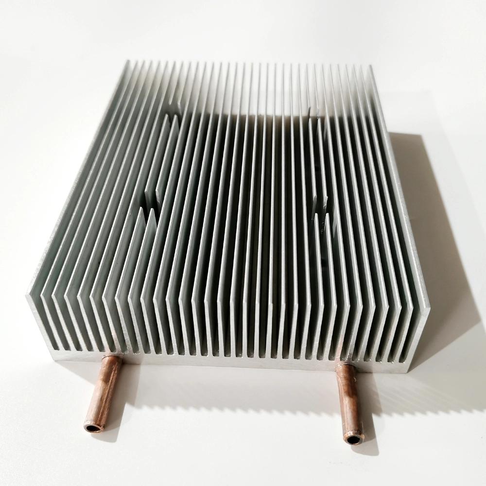 Heat Pipe Embed IGBT Copper Pipe 1060 Skived Aluminium Heat Sink