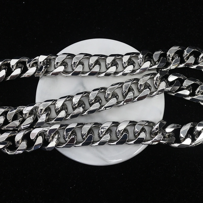 Fashion Decorative Silver Aluminum Metal Chains for Bags Purses Tl21046