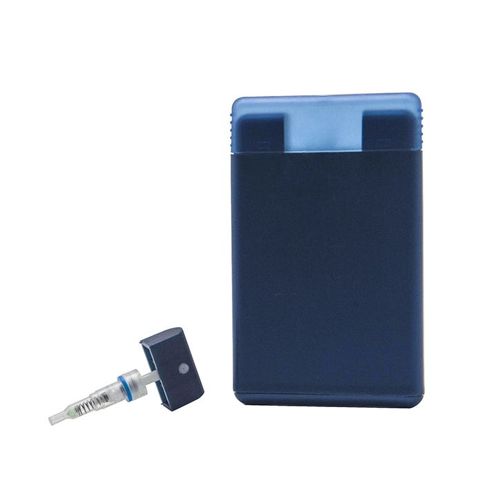 Pulverizador de perfume portátil con tarjeta de crédito botella 20 ml frasco pulverizador líquido dispensador de plástico PP para el viaje
