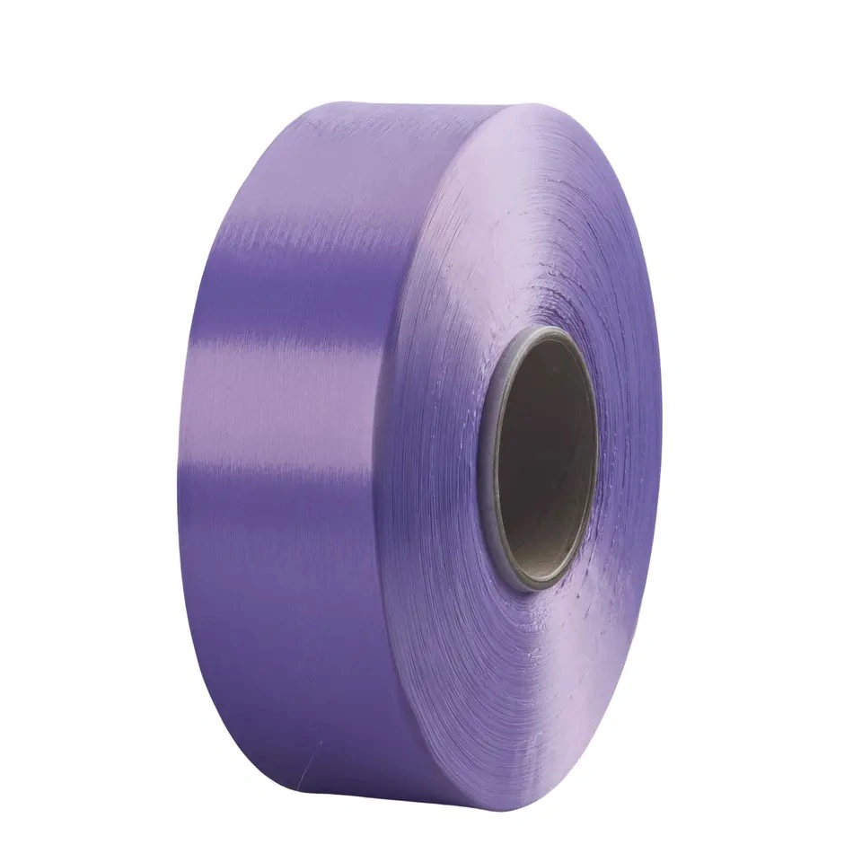 HS Code of Polyester Yarn Stock Lots 49d/48f Ity FDY Yarn 50 Denier 800tpm for Woven Label Ribbon