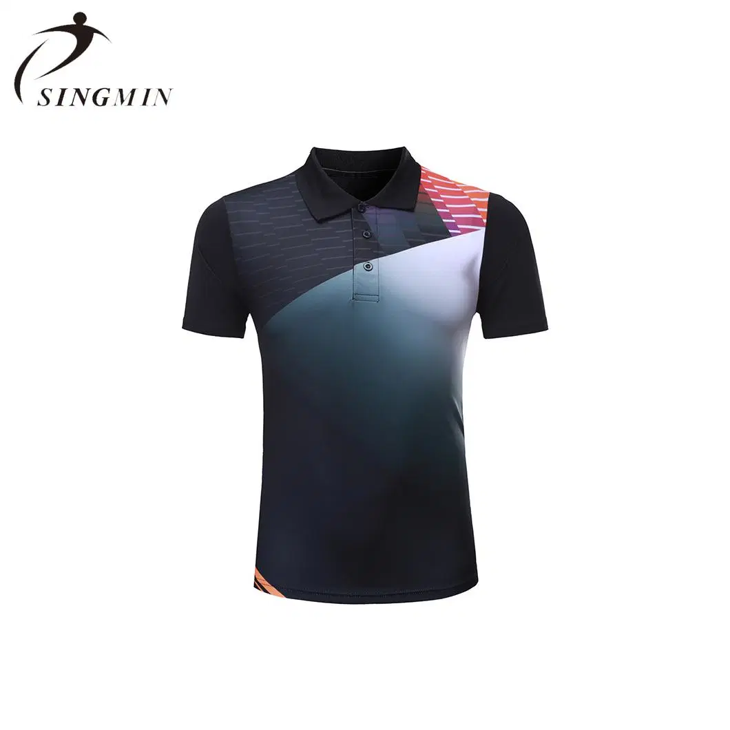 Unisex Poloshirt Sublimiertes Badminton Poloshirt