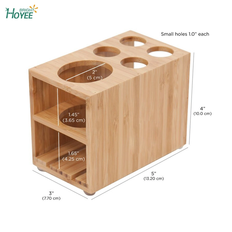 3 PC Set Bamboo Makeup Organizer Complete Combo