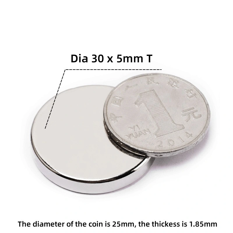 Round Shape D30X3mm H Thickness NdFeB Permanent Strong Disc Neodymium Magnet 30*3mm