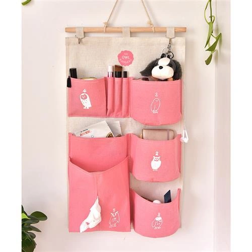 Wall Closet Hanging Storage Bag, Premium Fabric Over The Door Organize