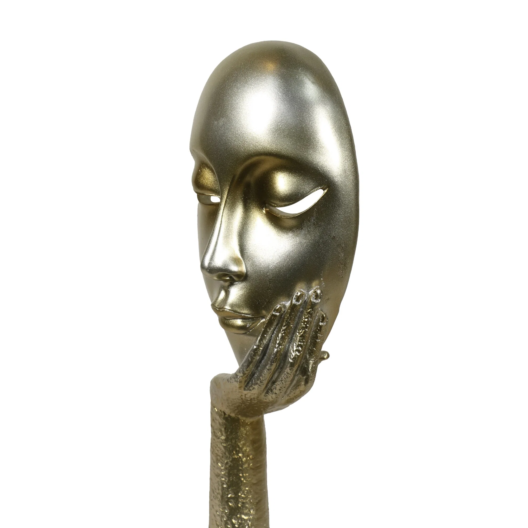 Artisanat Lady face Meditator abstrait Art Sculpture Office artisanat ornement Décoration