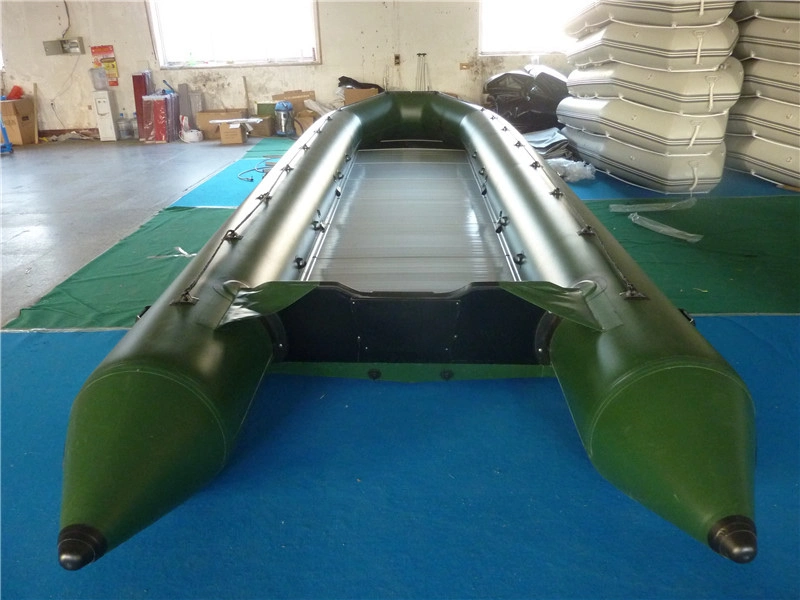 Wholesale PVC Fishing Dinghy Aluminum Rib Rigid Inflatable Boat with Motor