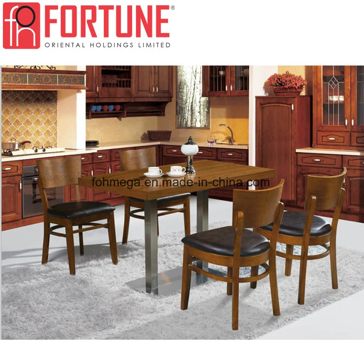 High quality/High cost performance  Restaurant Leather Chairs with Power Coasted Legs Table (FOH-BCA05)