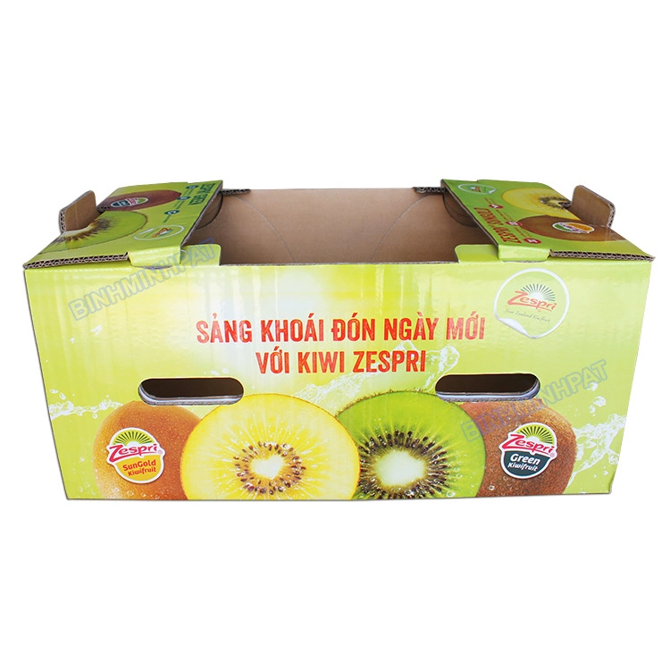 Custom Printed Cardboard Paper Packaging Corrugated Apple Tray