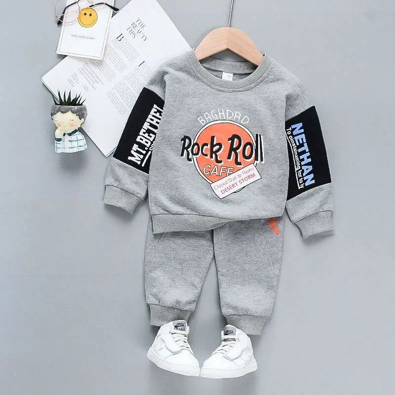 Ropa para niños de otoño de primavera personalizada ropa para niños pequeños informal Conjuntos