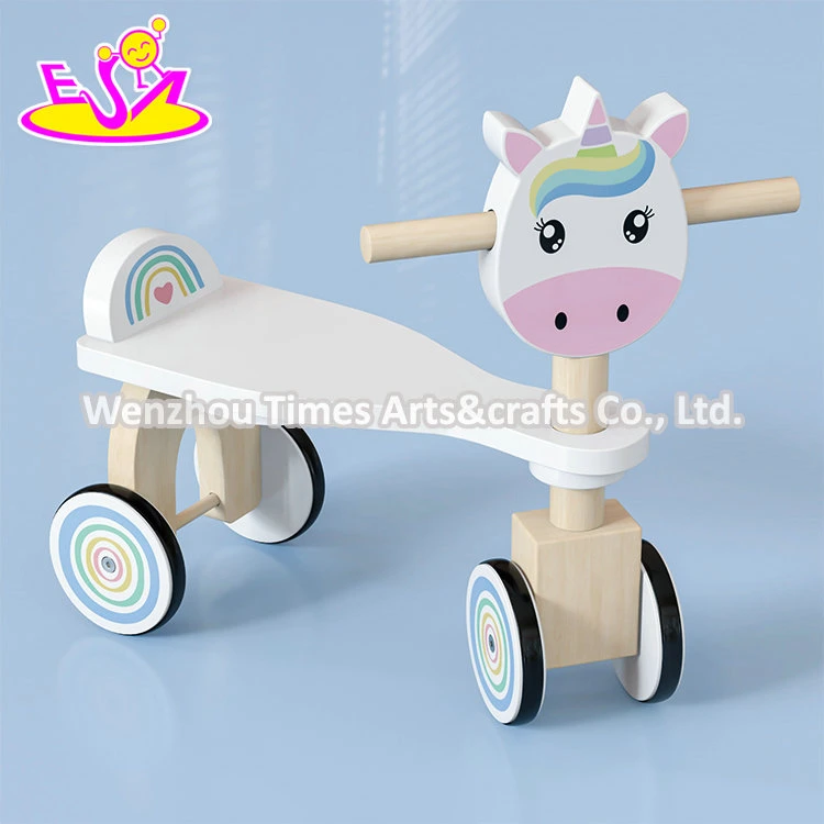 Wholesale/Supplier Baby Pink Unicorn Wooden Ride on Animal Toy for Children W16b019