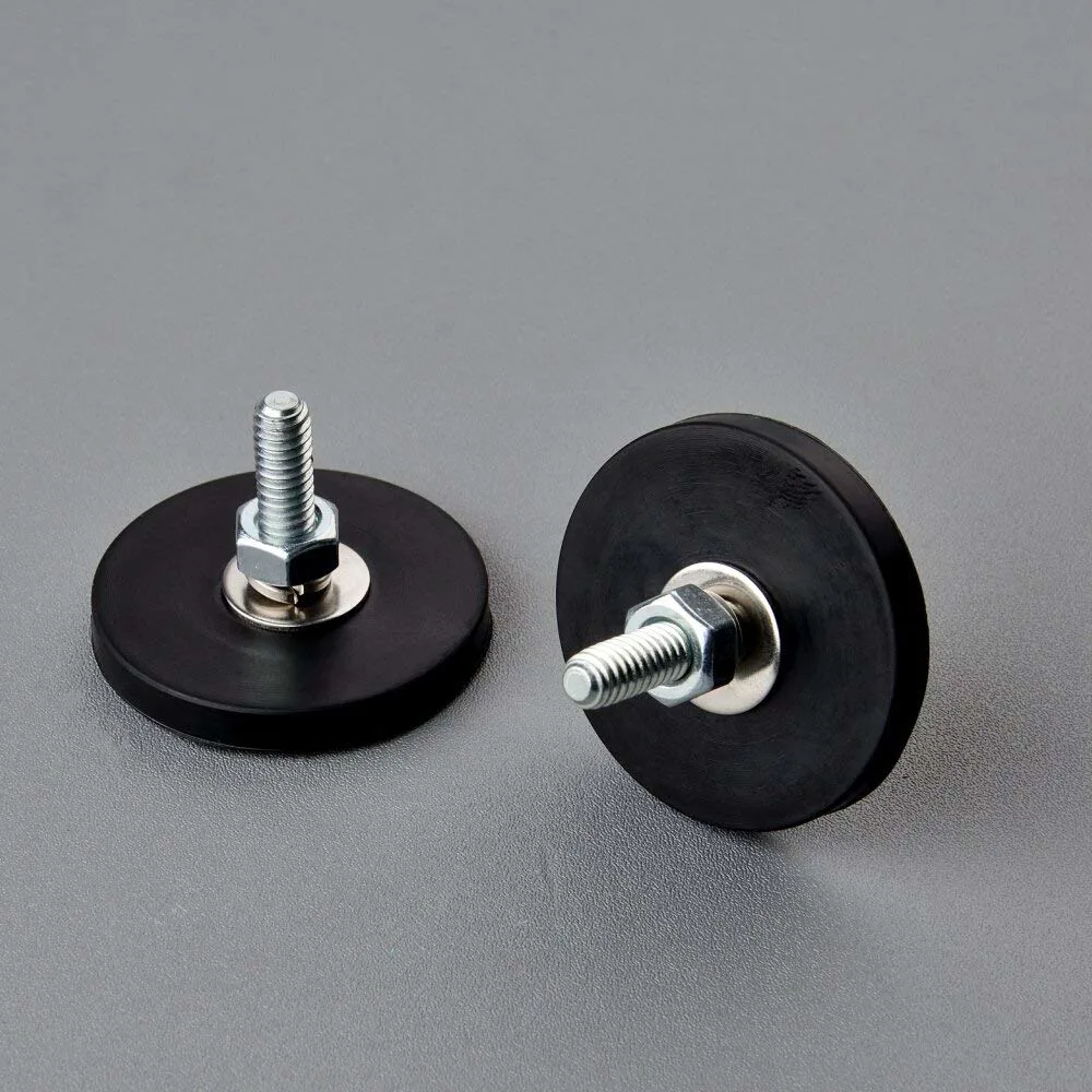 Rubber Coated Neodymium Magnet Base with Pull-Force 18.5lbs for Car