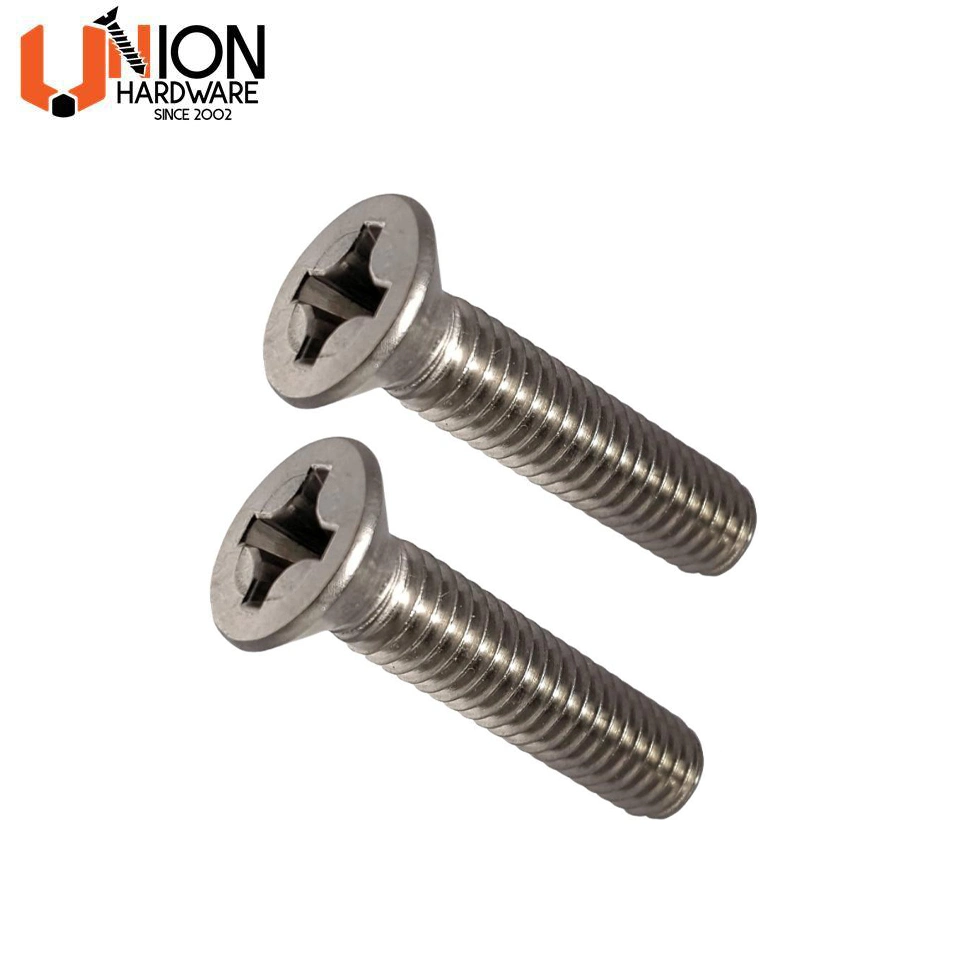 Surface Treatment Customized Metric Flat Countersunk Csk Head SS304 316 Machine Screw