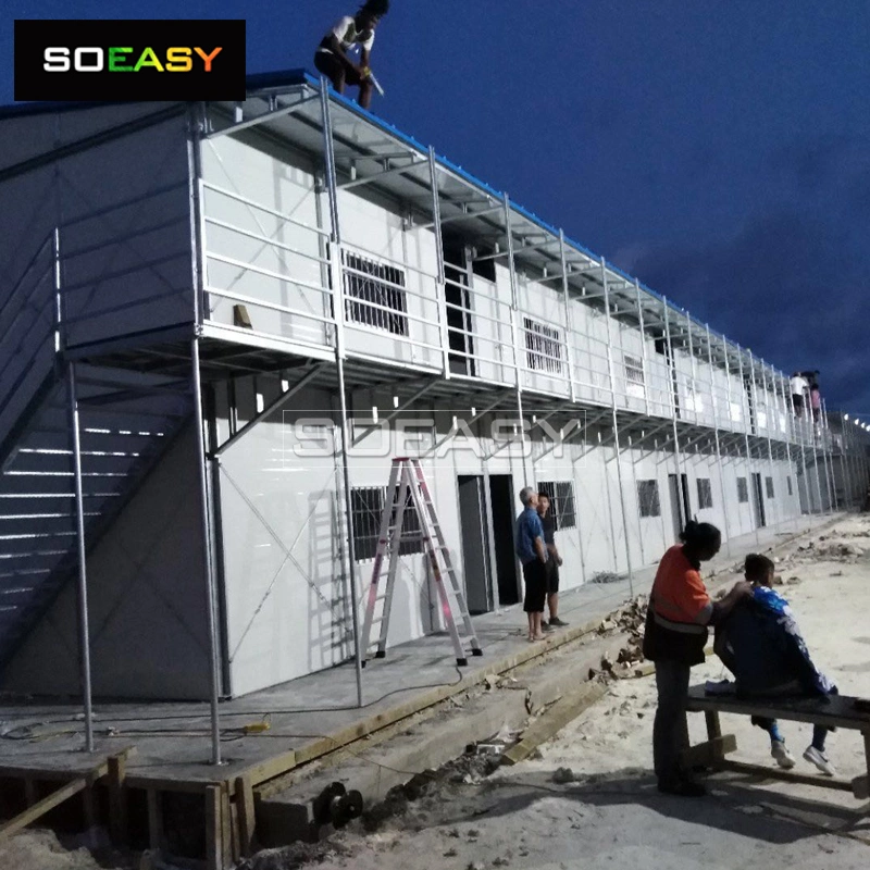 Construcción rápida de campamentos temporales al aire libre de alta calidad y prefabricados para trabajadores