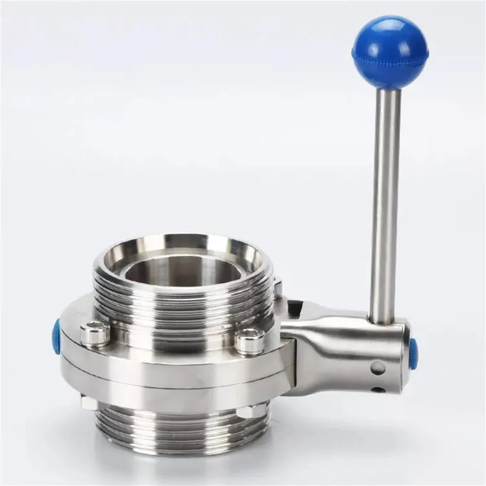 Customized High quality/High cost performance  Stainless Steel Handle Threaded Butterfly Valve