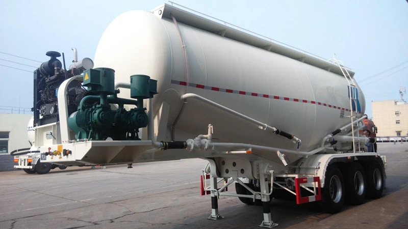 3 ejes 50ton V Tipo Seco Bulk Power Semi remolque