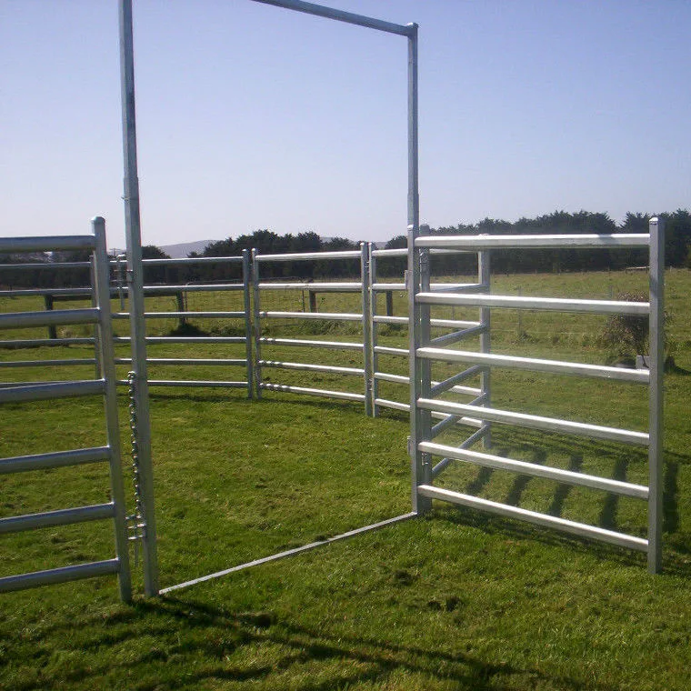 Galvanized Iron Stable Metal Fence Panels Livestock Corral Horse Fence Panels