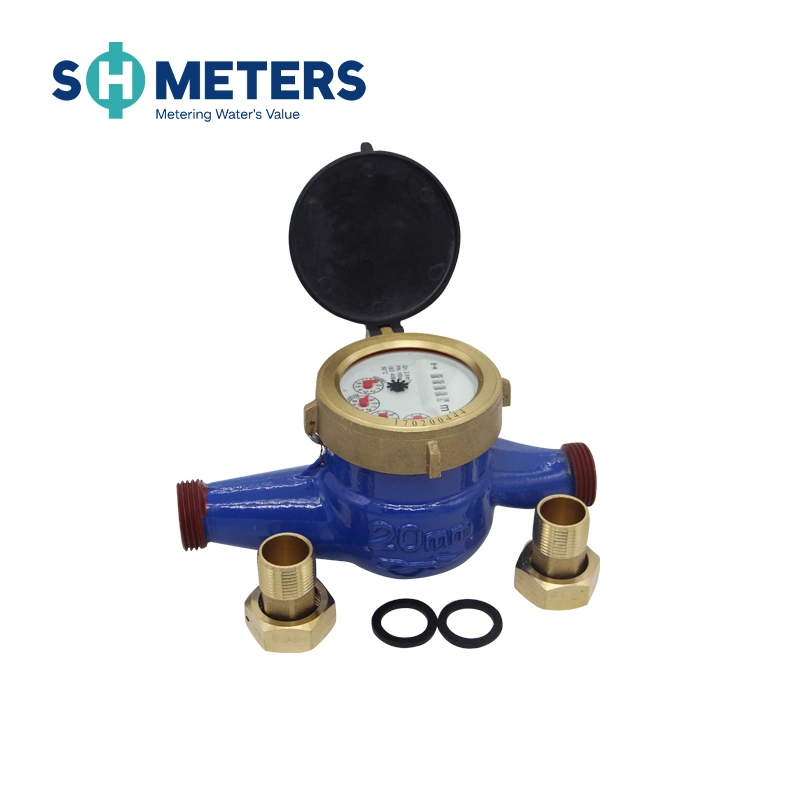 La alta precisión de DN15~DN50 de clase B de chorro múltiple, Latón tipo seco Contador de agua para la venta