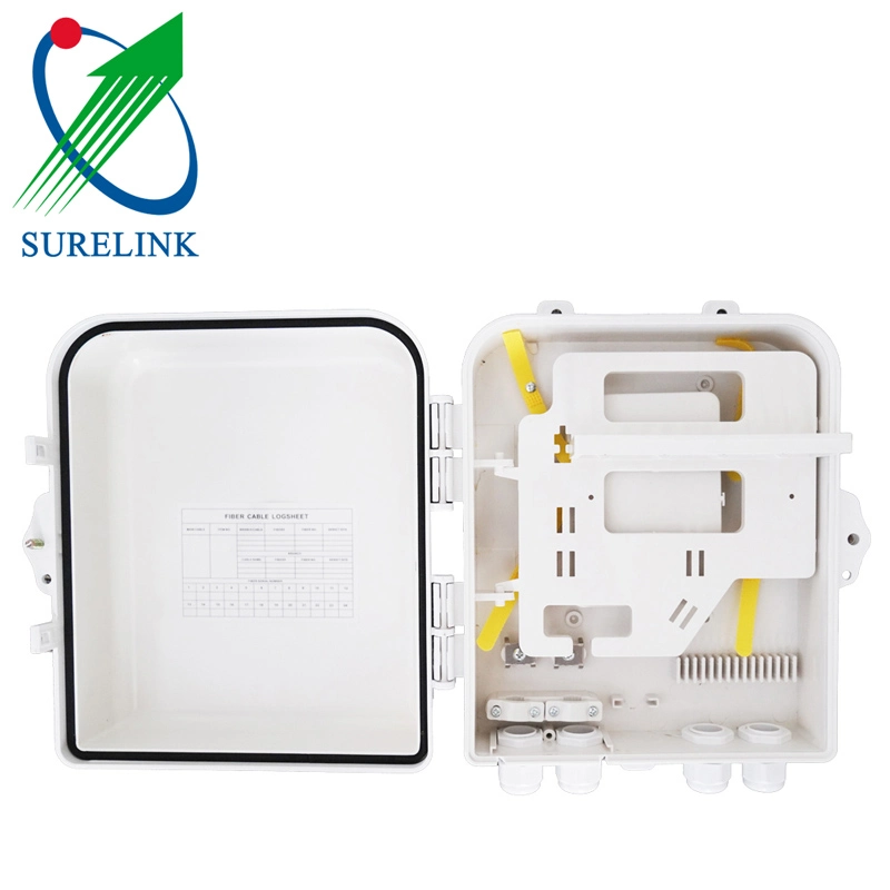 Slotb-0208-D FTTH de 8 puertos de fibra óptica de montaje en pared de la caja de distribución terminal