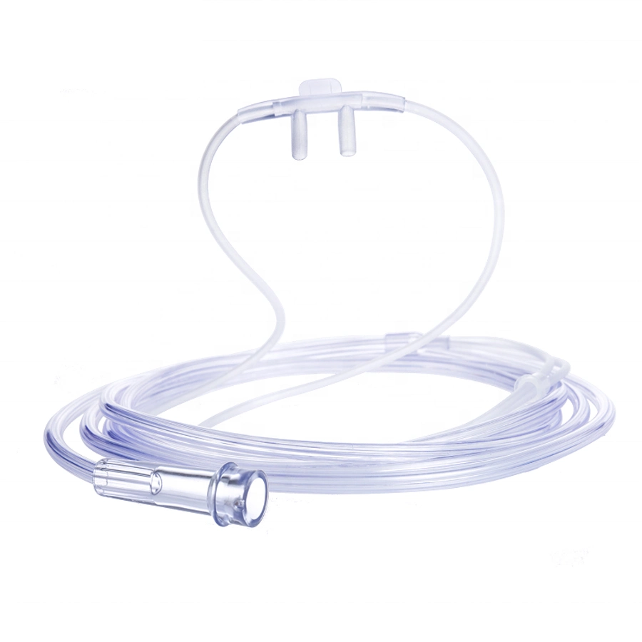 Medical Colored PVC Nasal Oxygen Cannula for Surgical