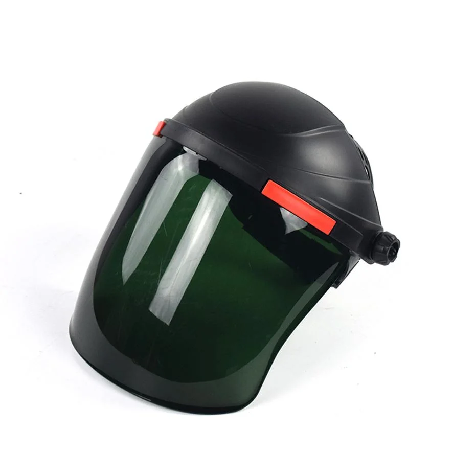 Commerce de gros PC vert Visière de protection casque de sécurité