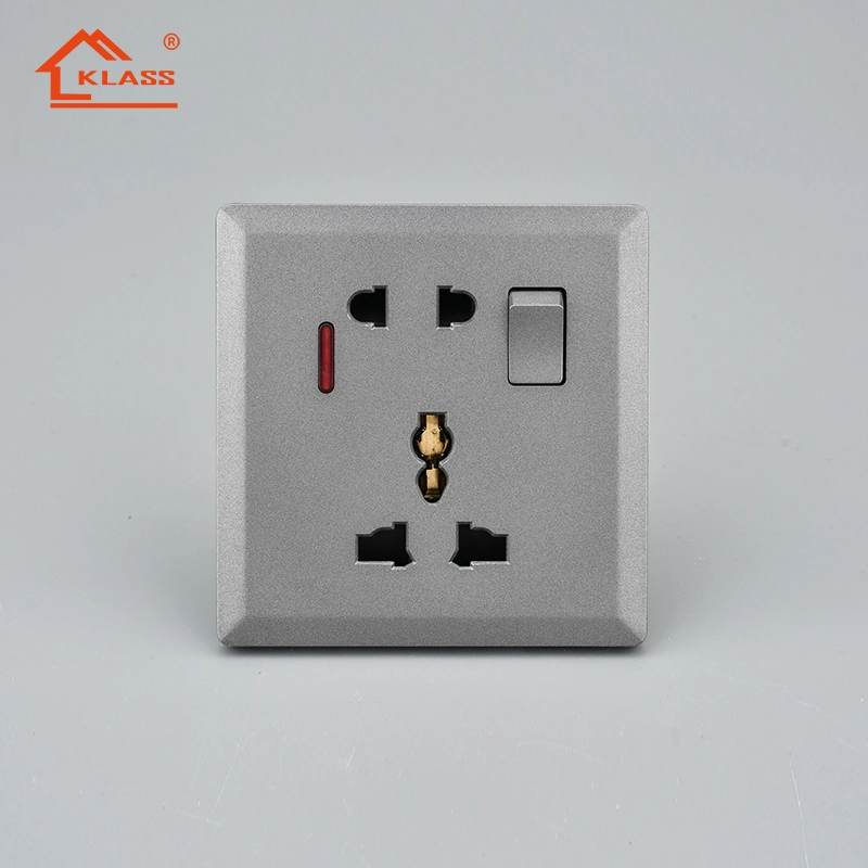 Fifty Shades of Grey Square Type 1 Gang 2 Gang 1 Way 2 Way Light Switch Sockets From Switch Socket Manufacturer