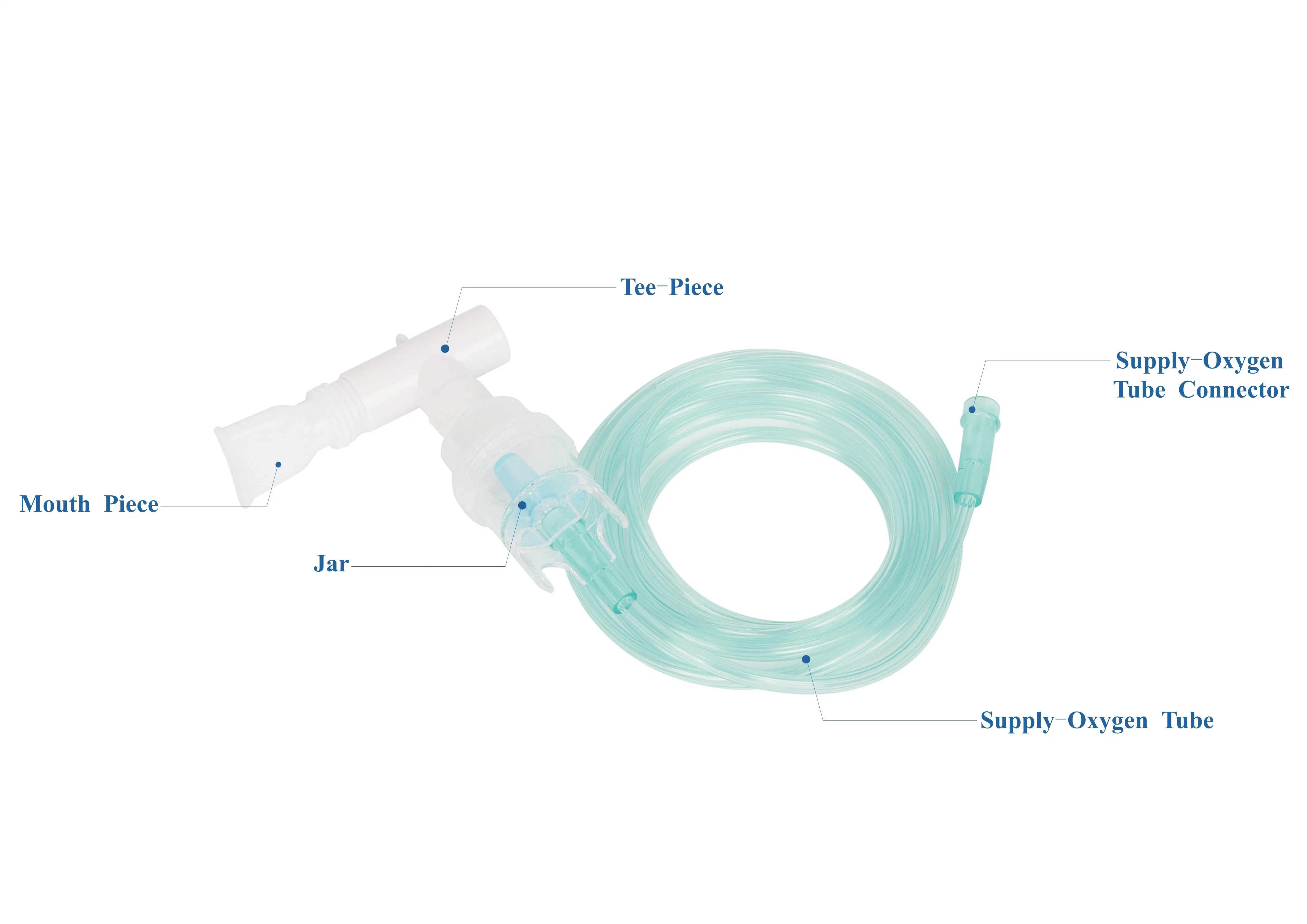 Nebulizador de alta produção com peça para a boca para volume de frasco de 6 ml e. 20 ml Opcional