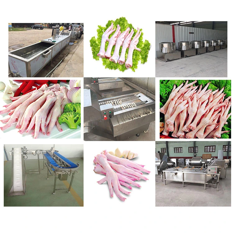 Chicken Feet Peeling Machine / Chicken Claw Cutter with Low Price