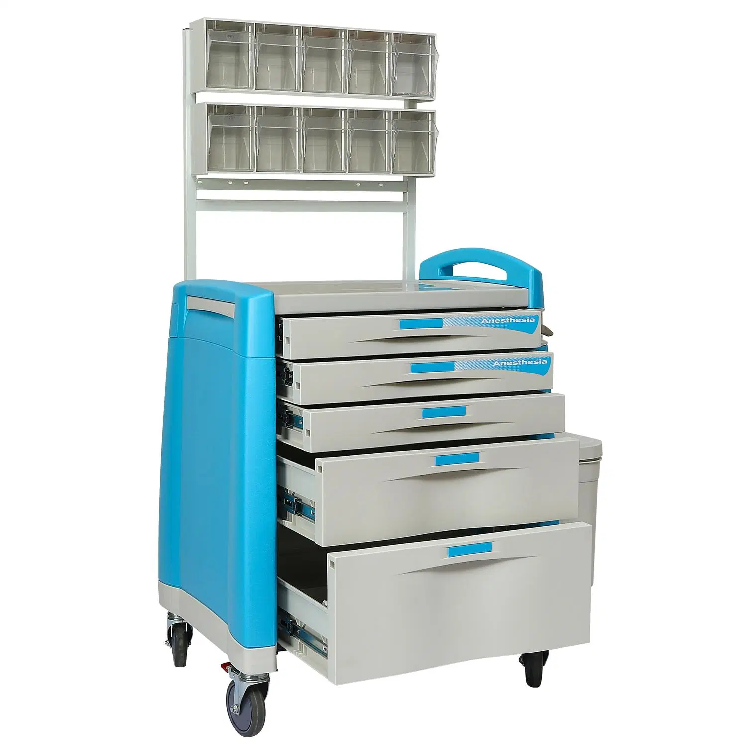 Medical Products Hospital Rescue Emergency Anethesia Trolley for Medication / Nursing / Treatment / Medicine