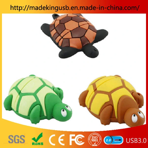 Petite Tortue U de disque de simulation d'animaux Stick USB/ PVC Lecteur Flash USB numérique