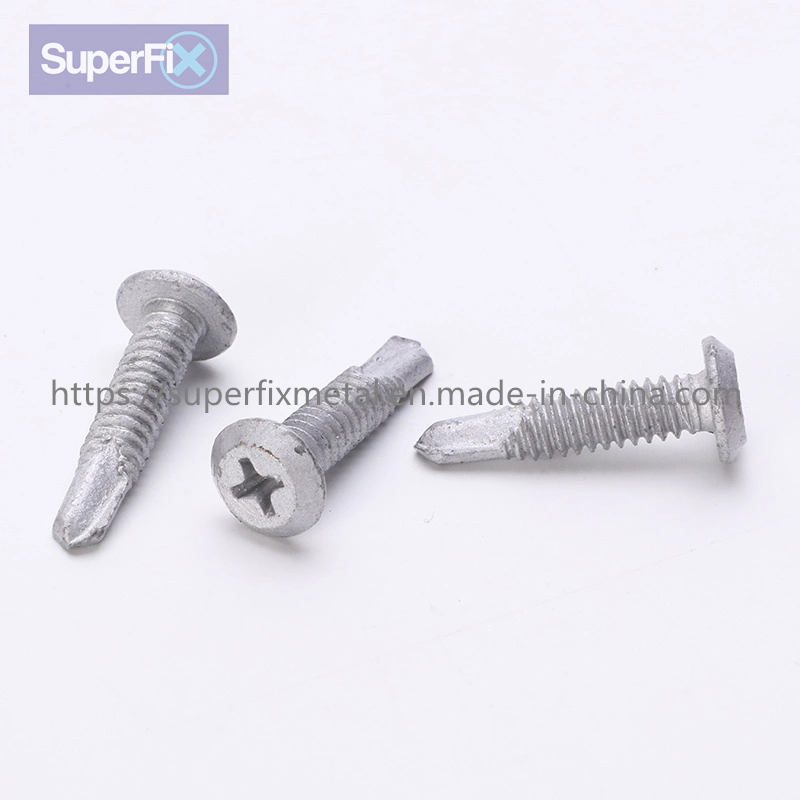 Wafer SD Screw Bimetal 304 Stainless Heat Treated Hardened Carbon Drill Tip