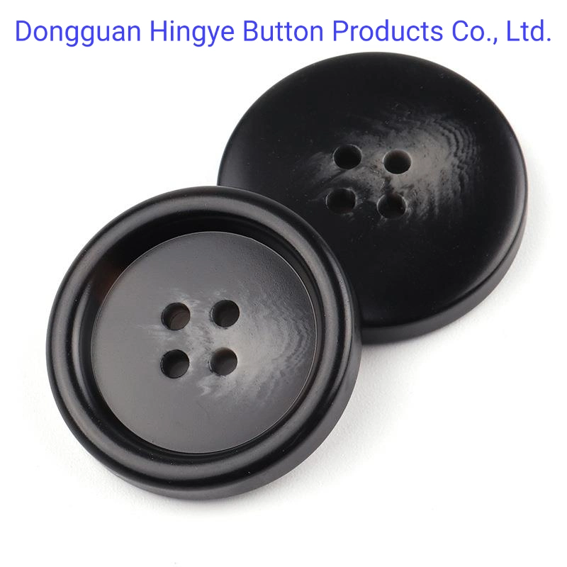 Polyester Button Resin Button Faux Horn Button for Clothes Accessories