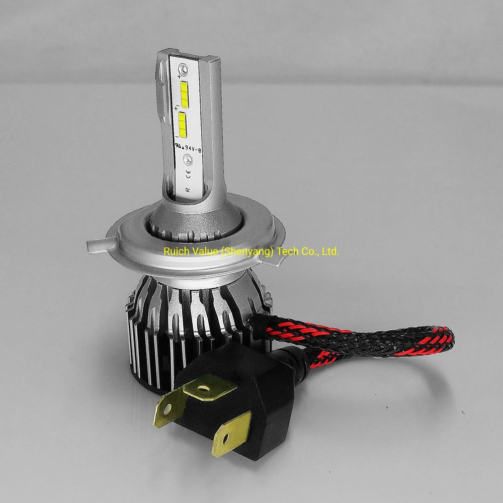 2PCS S6 H4 Auto Car LED Headlight Bulb/LED Headlighting Lamp with High Low Beam All in One