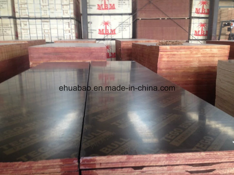 Waterproof Hardwood Core Black Film Faced Plywood for Shuttering (HB010)