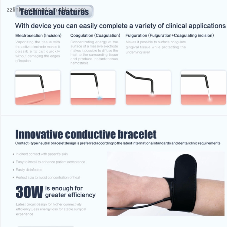 LK-U34 électrique d'électrochirurgie dentaire la cautérisation Craniotome couteau électrique de la faucheuse pour chirurgie avec prix de foret