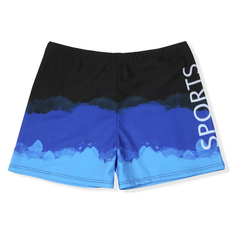 Fashion Digital Printing Boxer Shorts Men's Loose Polyester Swimwear