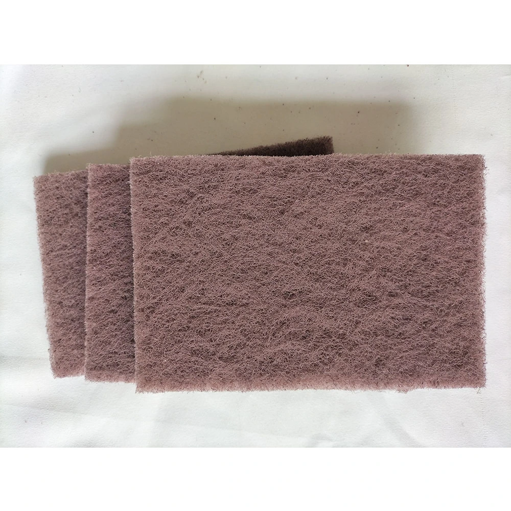 Küche Heavy Duty Reinigungspad Abrasive Nylon Brown Scheuermatte Blätter