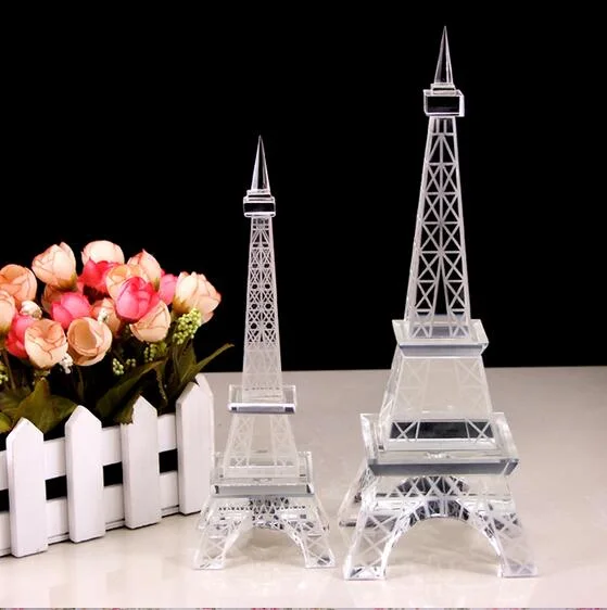 K9 Material High quality/High cost performance  and Beautiful Crystal Color Eiffel Tower