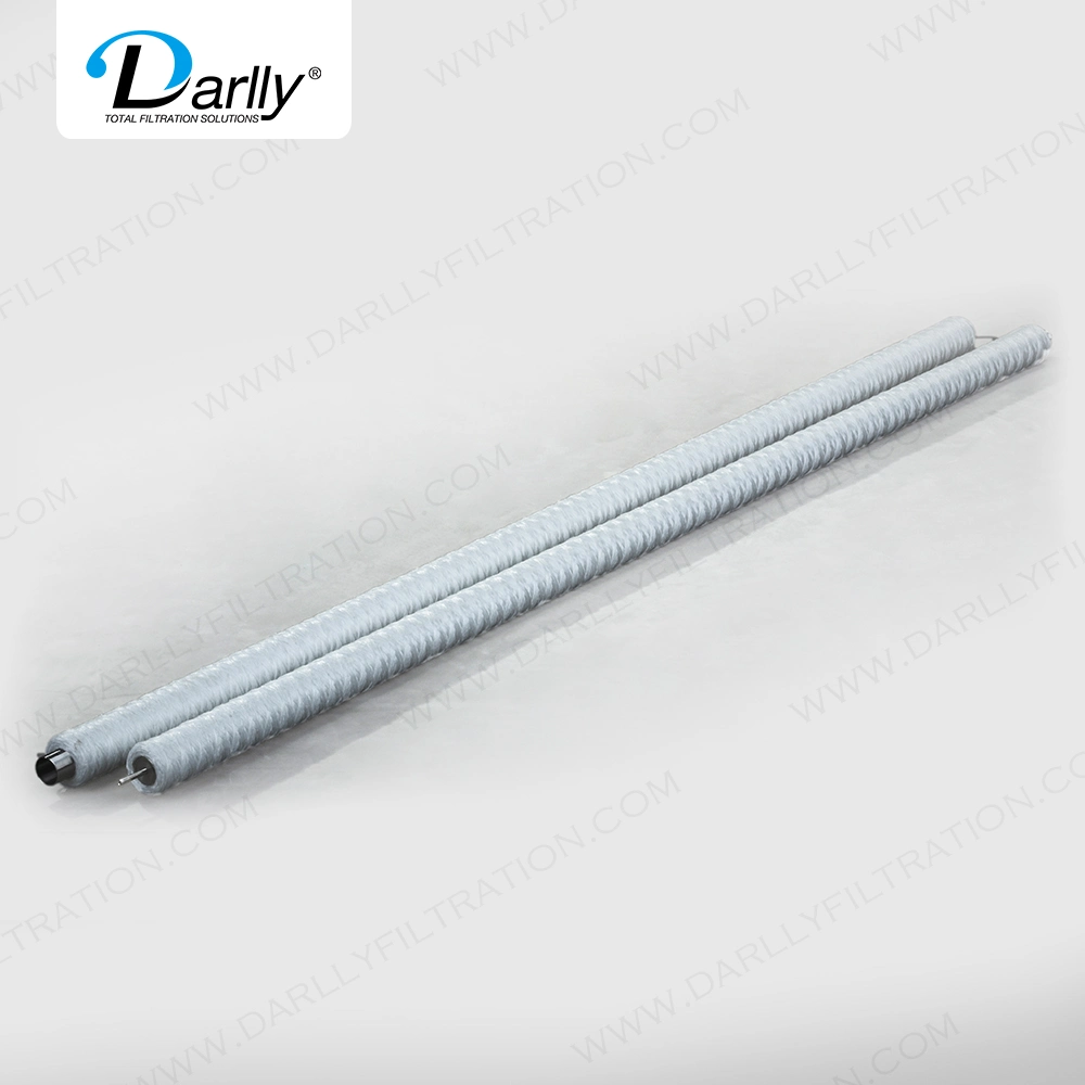 60 / 70" longitud Backwashable filtros de agua industrial de 5 micras herida cadena PP cartucho de filtro de agua