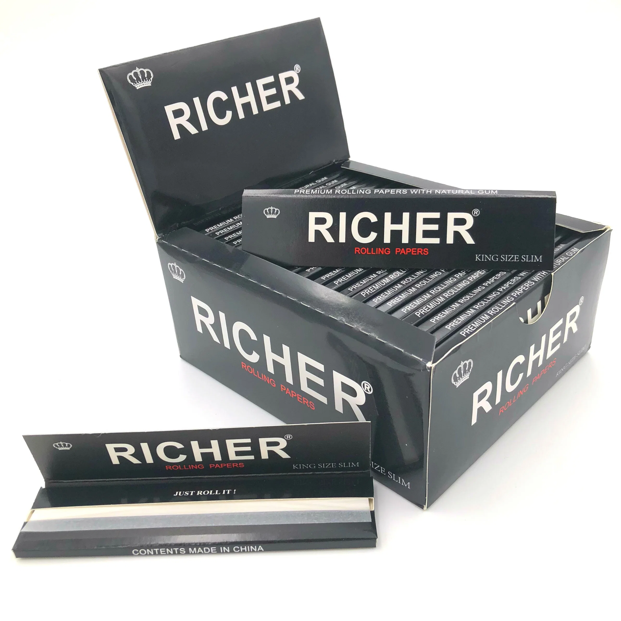 Richer Custom Rolling Papers Black Pack