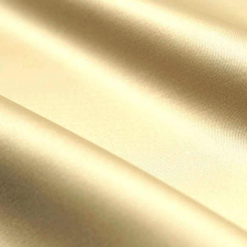 Stock 85GSM 97%poliéster 3%Spandex Satin Stretch imitación Satin Satin tejido Satin de seda