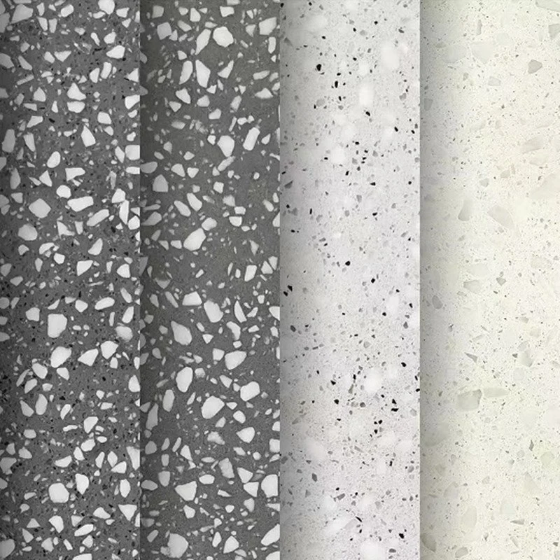 Dark Grey Terrazzo Tiles Artificial Stone Tile