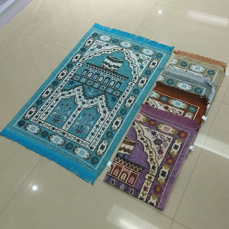 Custom Islamic Sejadah Praying Rugs for Muslim Anti Slip Pray Mat