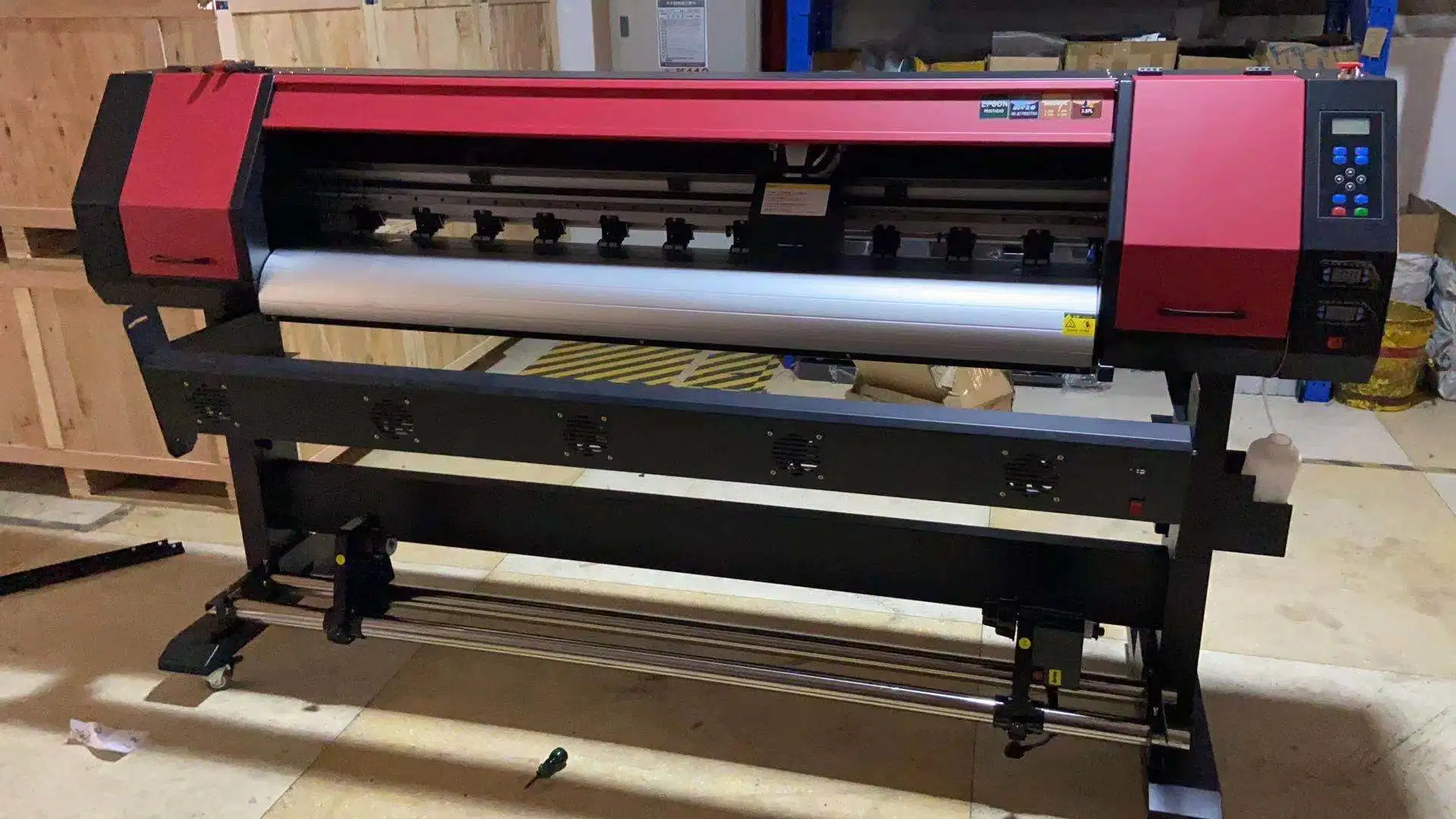 Máquina de impresión de pancartas flexibles de gran formato de 1.6m/1.8m, impresora de solvente ecológico para vinilo, lienzo y papel.