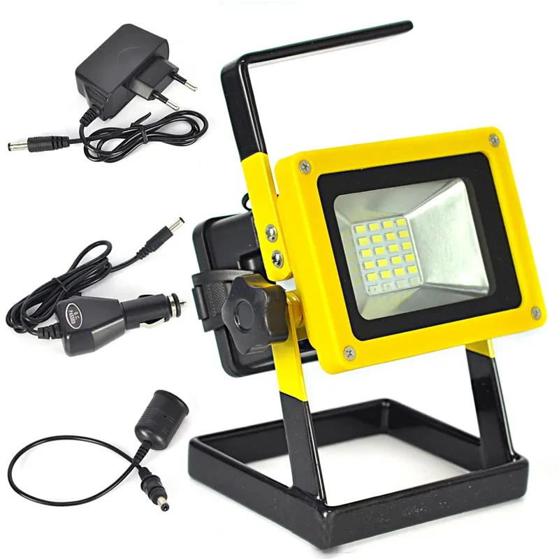 Work Light Rechargeable USB, Eletorot 10W LED Flood Light Portable Camping Light Cordless Job Site Construction Lighting for Camping Workshop Garage (FRLS10)