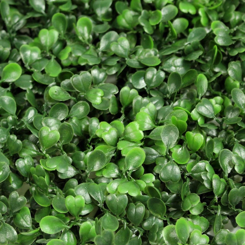 Decorative Indoor Plastic Hedge Fence Artificial Leaves