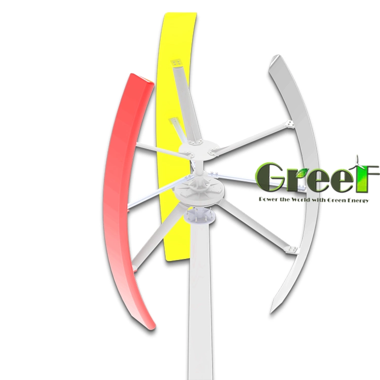 3kw Home Windmill Domestic Low Speed High Efficiency Vertical Wind Turbine