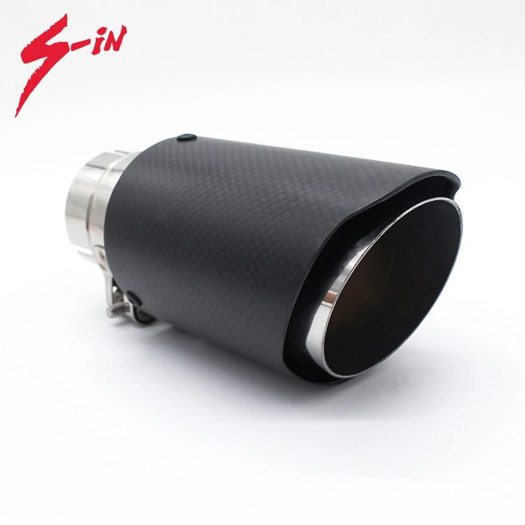 Stainless Base Akrapovic Car Exhaust System Matte Carbon Muffler Tip Tail Pipe