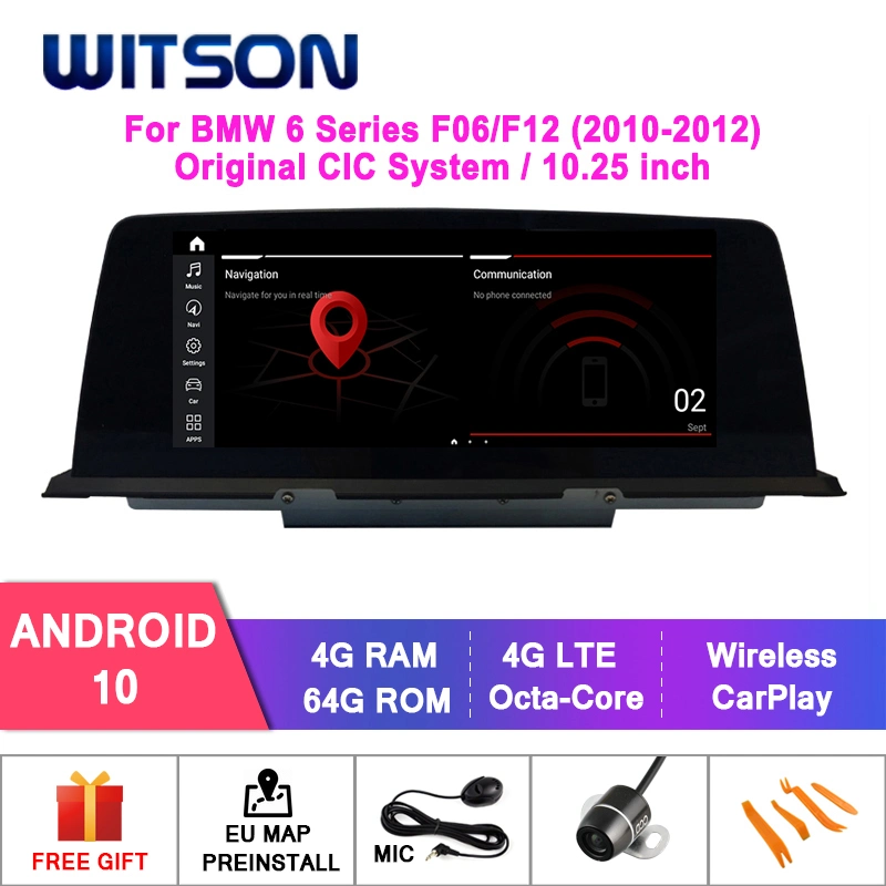 Witson Android 10 Full Screen Car Multimedia for BMW 6 Series F06/ F12 Original Cic Nbt System WiFi GPS Bt Vehicle Radio