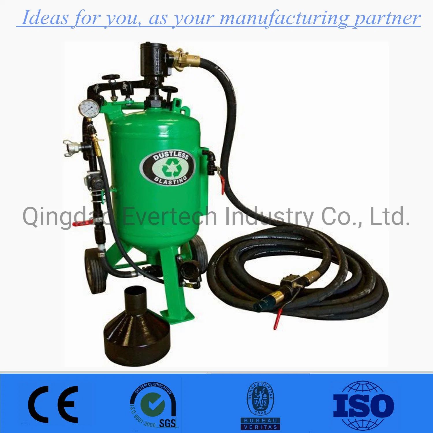 Dustless Blasting Mobile Sand Blaster dB150 dB225 dB500 dB800 dB1500 dB3000