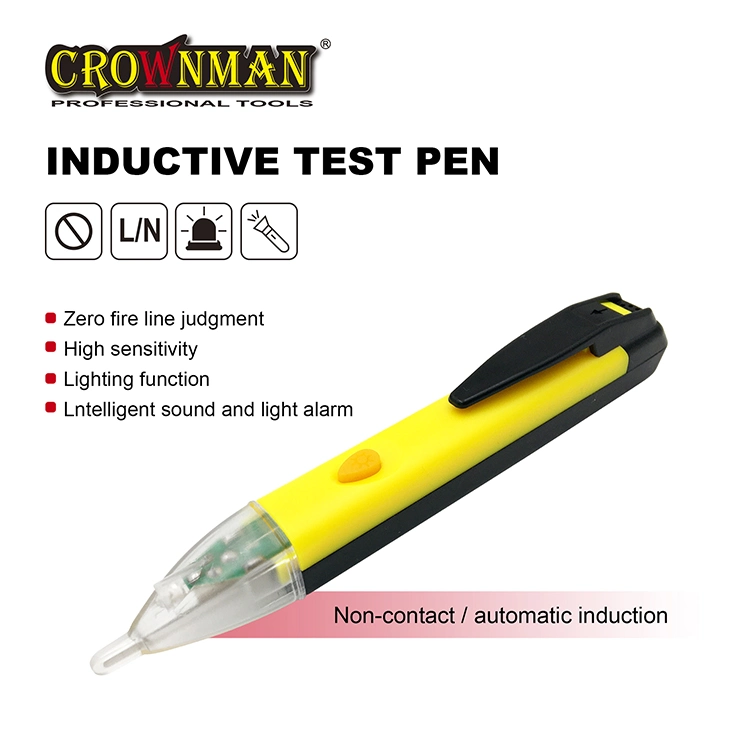 Ferramenta elétrica Crownman, caneta de Teste indutiva 12-1000V